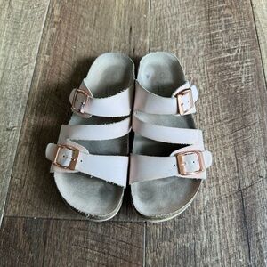 Cupcake couture pink footbed sandals toddler girls size 13